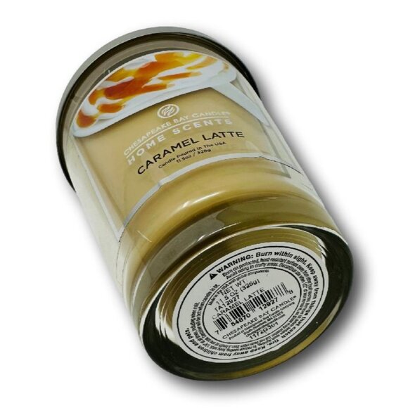 Chesapeake Bay Candle Caramel Latte 11.5 oz Single Wick Jar - Picture 2 of 2